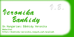 veronika banhidy business card